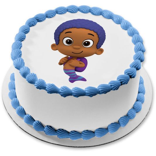 Bubble Guppies Goby Edible Cake Topper Image ABPID12101