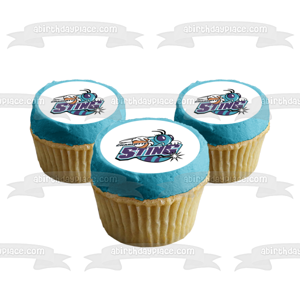 Imagen comestible para tarta con el logotipo del equipo Wnba Charlotte Sting ABPID55834 