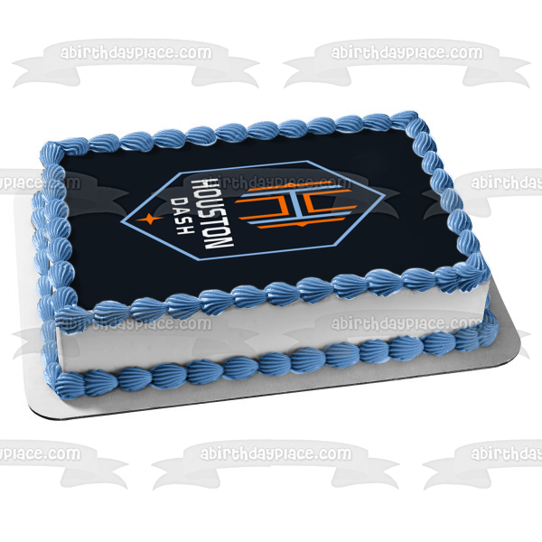 Nwsl Houston Dash Logo Edible Cake Topper Image ABPID55836