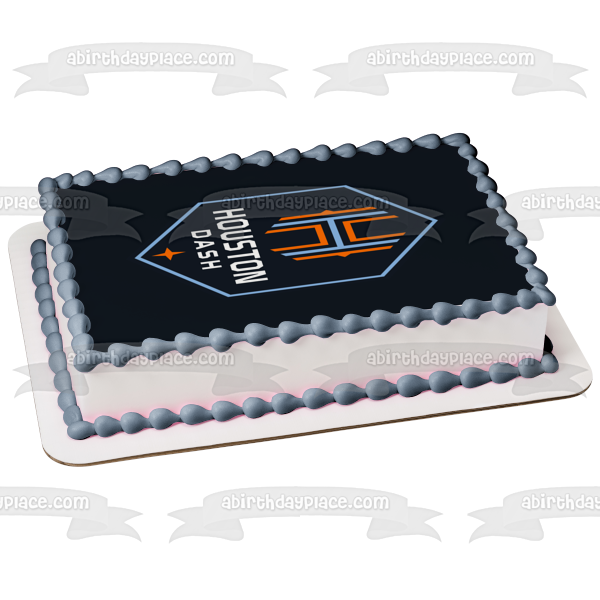 Nwsl Houston Dash Logo Edible Cake Topper Image ABPID55836