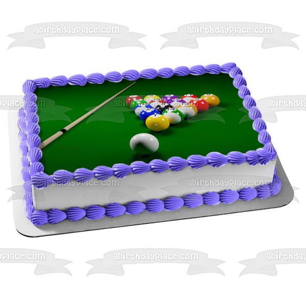 Seeing the pool ball cupcakes, let me introduce pool table and balls  birthday cake my sister made me. There are a few balls missing, she said  