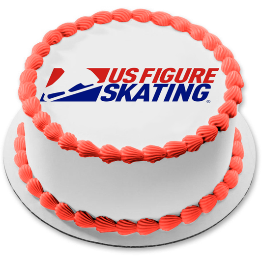 Us Figure Skating Logo Edible Cake Topper Image ABPID55960