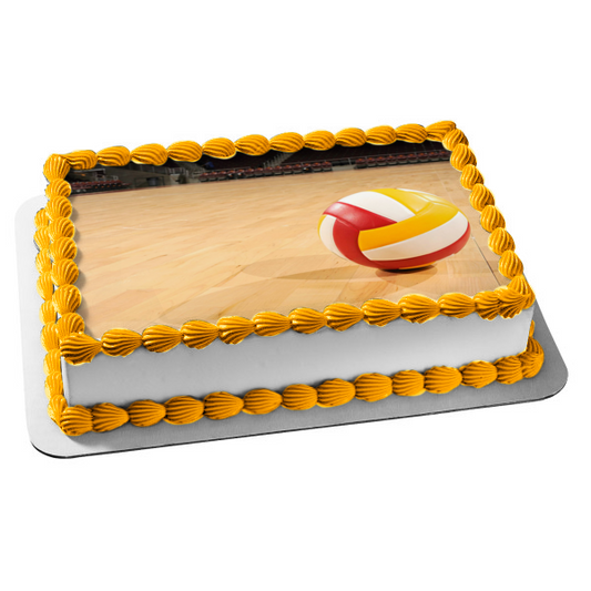 Imagen comestible para tarta de cancha cubierta de voleibol ABPID55961 