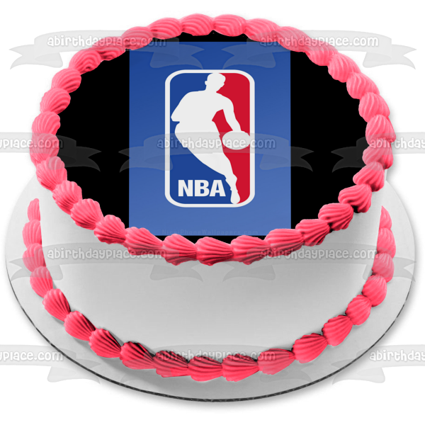 NBA National Basketball Association Logo Edible Cake Topper Image ABPID55859
