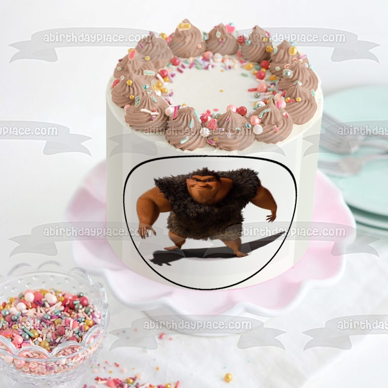 Imagen comestible para decoración de tarta de Los Croods Grug ABPID11897 