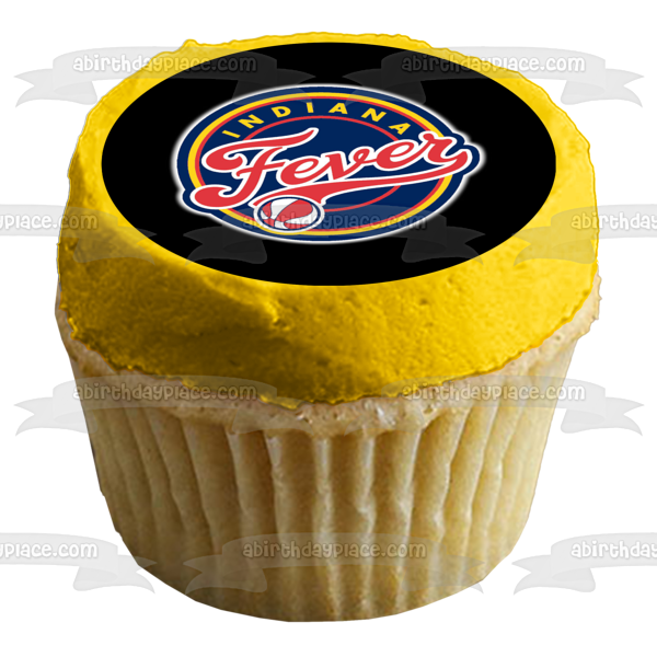 Imagen comestible para decoración de tarta con el logotipo del equipo NBA Indiana Fever ABPID55866 