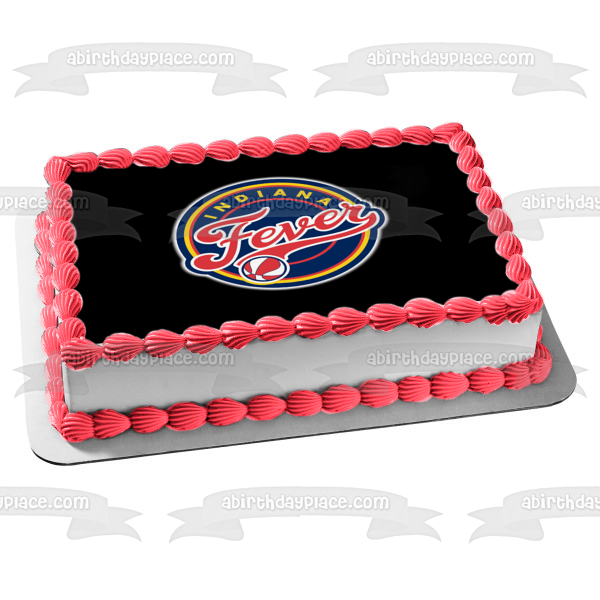 Imagen comestible para decoración de tarta con el logotipo del equipo NBA Indiana Fever ABPID55866 