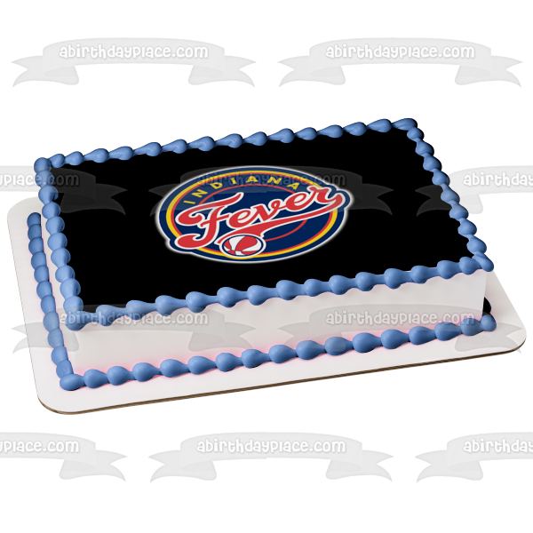 Imagen comestible para decoración de tarta con el logotipo del equipo NBA Indiana Fever ABPID55866 