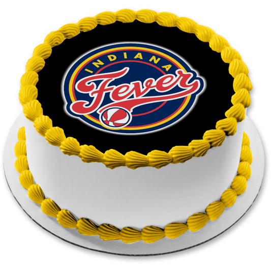 Imagen comestible para decoración de tarta con el logotipo del equipo NBA Indiana Fever ABPID55866 