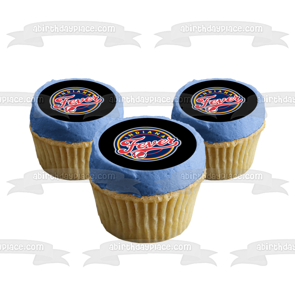 Imagen comestible para decoración de tarta con el logotipo del equipo NBA Indiana Fever ABPID55866 