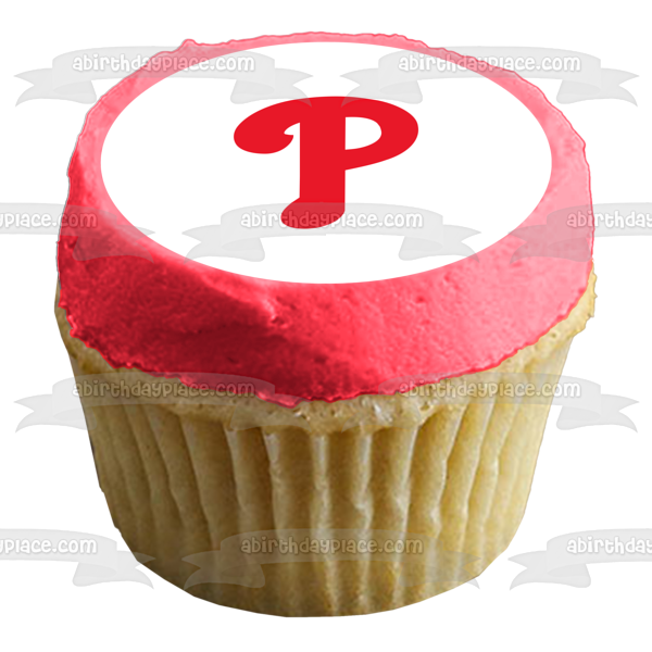 Imagen comestible para tarta con logotipo del equipo MLB Philadelphia Phillies ABPID55874 