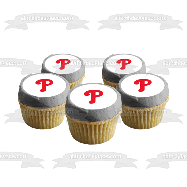 Imagen comestible para tarta con logotipo del equipo MLB Philadelphia Phillies ABPID55874 