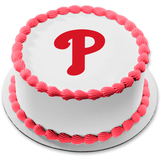 Imagen comestible para tarta con logotipo del equipo MLB Philadelphia Phillies ABPID55874 