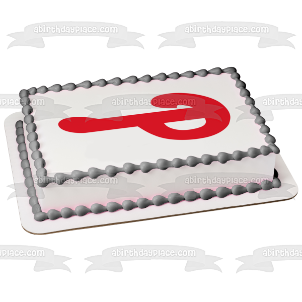 Imagen comestible para tarta con logotipo del equipo MLB Philadelphia Phillies ABPID55874 