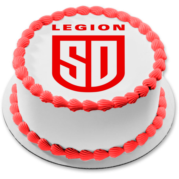 Imagen comestible para decoración de tarta con el logotipo del equipo Mlr San Diego Legion ABPID55880 