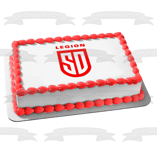 Imagen comestible para decoración de tarta con el logotipo del equipo Mlr San Diego Legion ABPID55880 