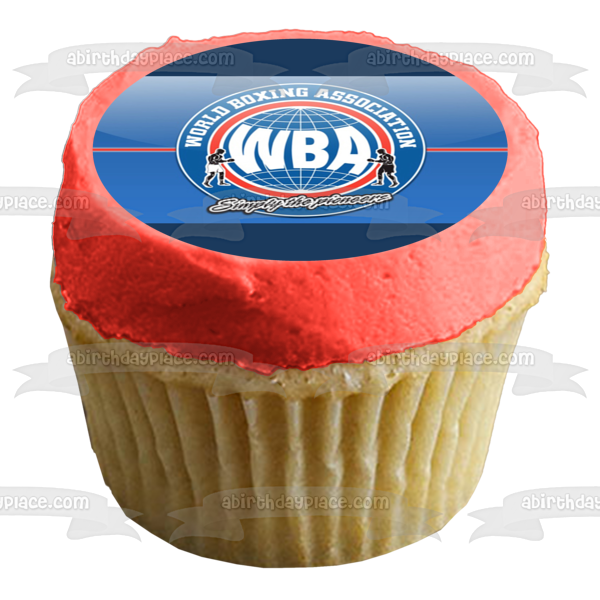 Imagen comestible para tarta con el logotipo de la Asociación Mundial de Boxeo de la WBA ABPID55984 