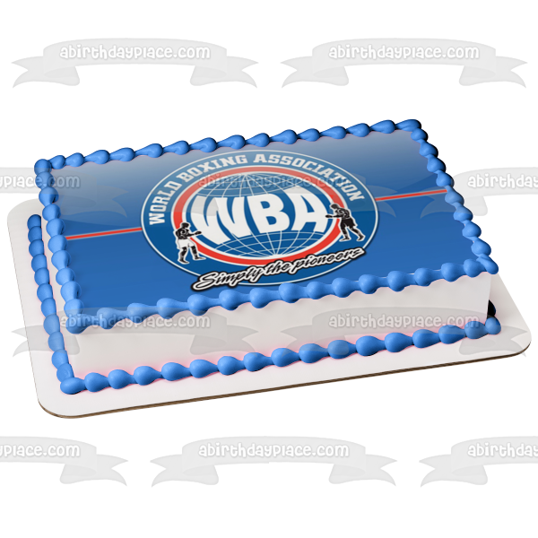 Imagen comestible para tarta con el logotipo de la Asociación Mundial de Boxeo de la WBA ABPID55984 