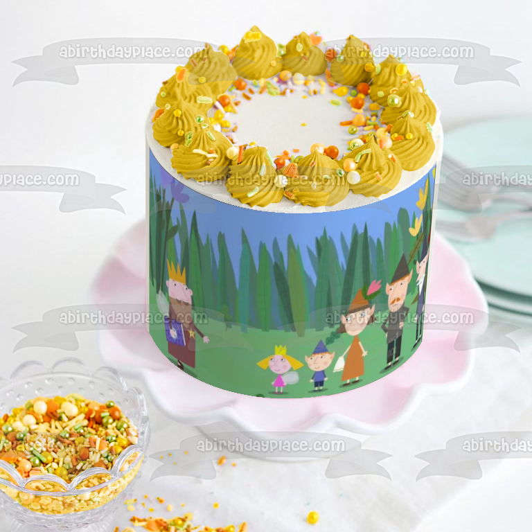 Elf Ben and princess Holly cake