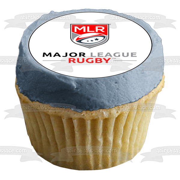 Mlr Major League Rugby Logo Edible Cupcake Topper Images ABPID55994