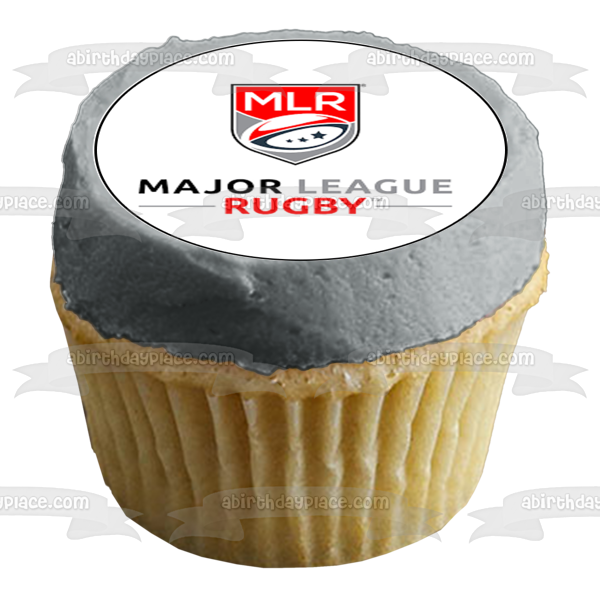 Mlr Major League Rugby Logo Edible Cupcake Topper Images ABPID55901