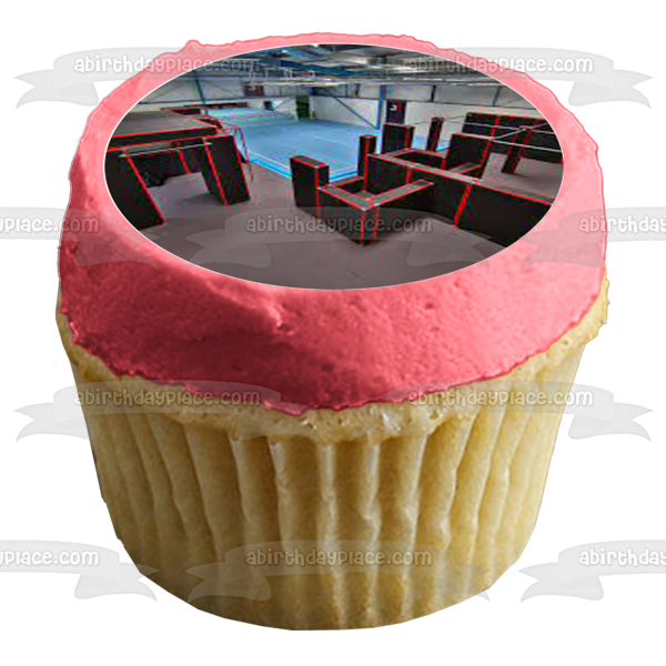 Parkour Obstacle Course Edible Cupcake Topper Images ABPID55999