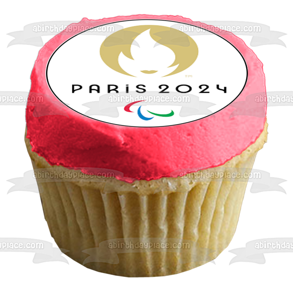 Paris 2024 Olympics Logo Summer Olympics Edible Cupcake Topper Images ABPID55905