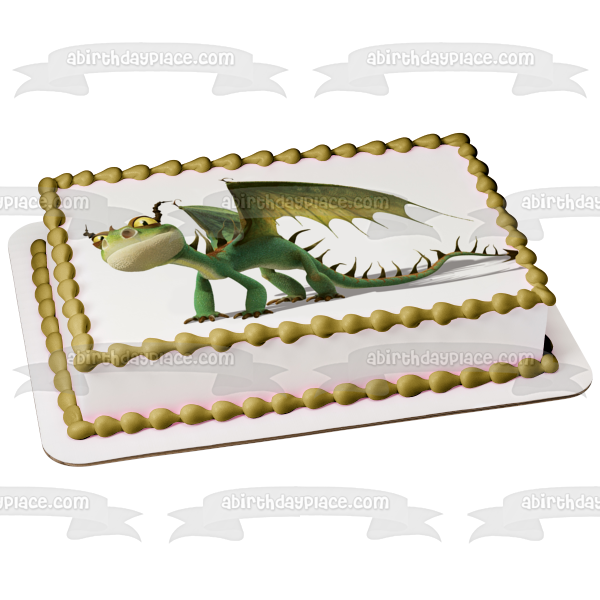 Cómo entrenar a tu dragón Terrible Terror Dragon Edible Cake Topper Imagen ABPID12166 