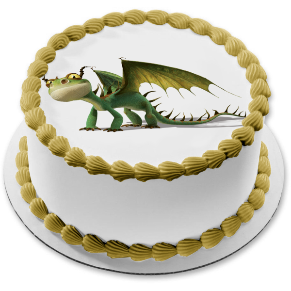 Cómo entrenar a tu dragón Terrible Terror Dragon Edible Cake Topper Imagen ABPID12166 