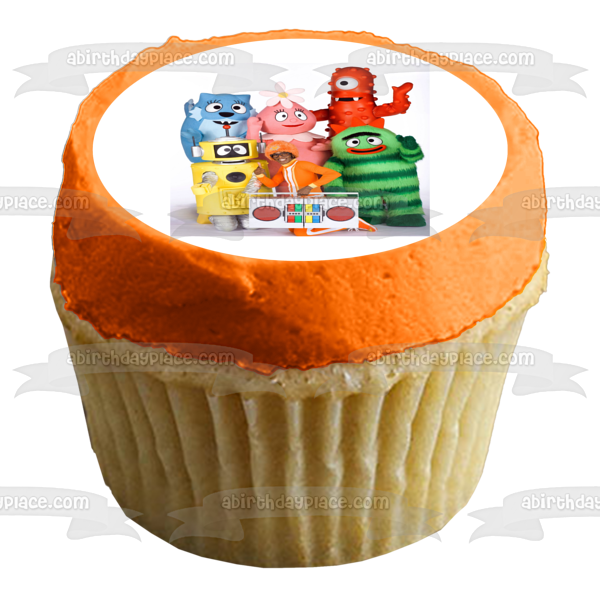 Yo Gabba Gabba Muno Foofa Brobee Toodee Plex Dj Lance Edible Cake Topper Image ABPID12301