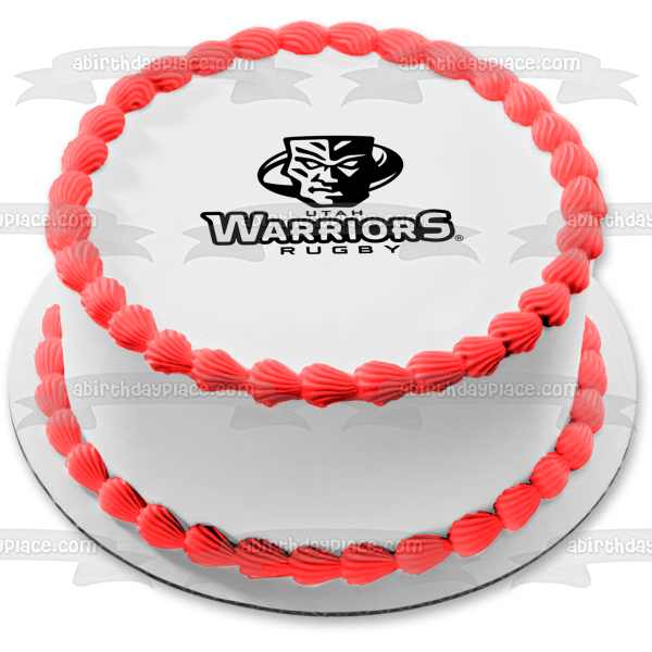 Utah Warriors Rugby Team Logo Edible Cake Topper Image ABPID55919