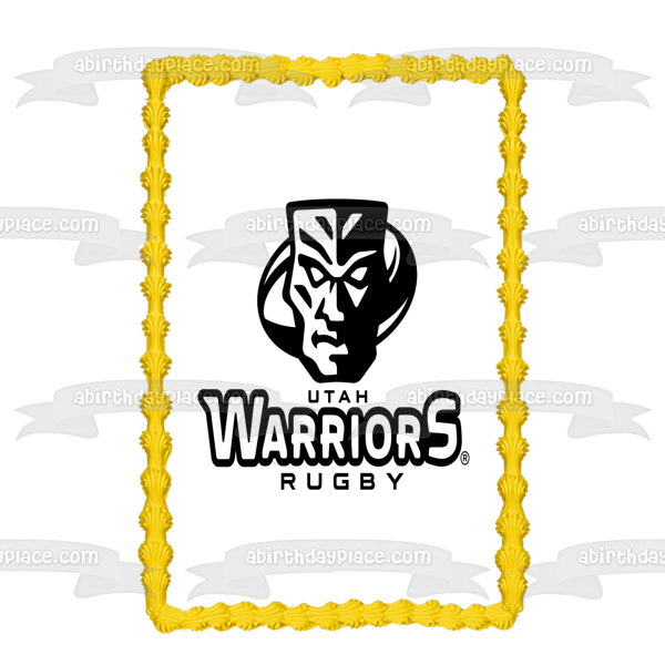 Utah Warriors Rugby Team Logo Edible Cake Topper Image ABPID55919