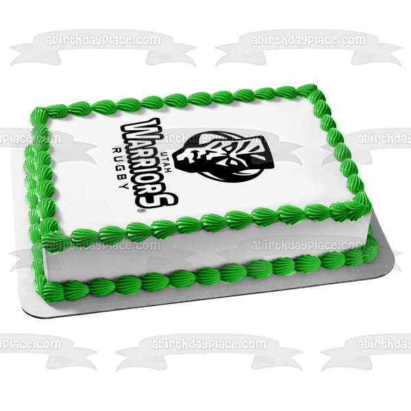 Utah Warriors Rugby Team Logo Edible Cake Topper Image ABPID55919