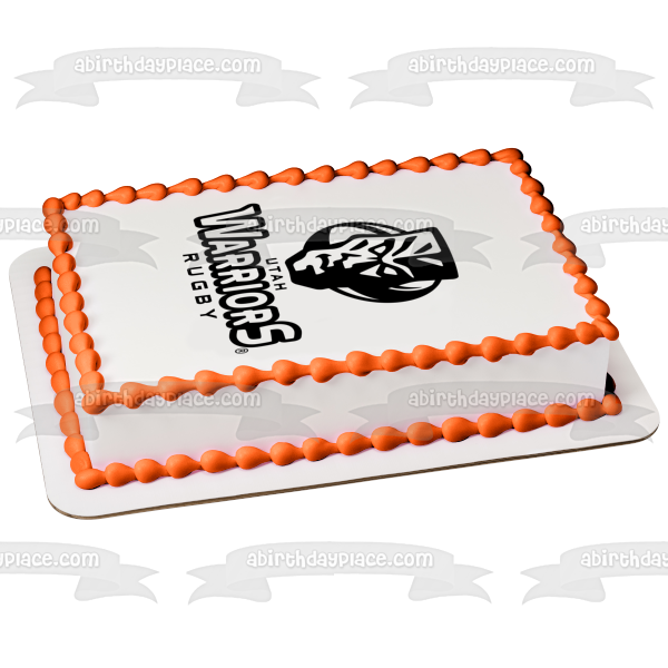 Utah Warriors Rugby Team Logo Edible Cake Topper Image ABPID55919