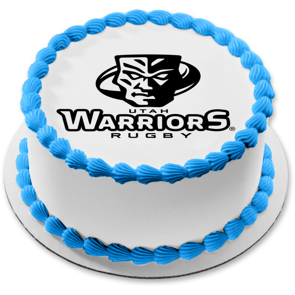 Utah Warriors Rugby Team Logo Edible Cake Topper Image ABPID55919