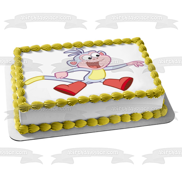 Dora the Explorer Boots Edible Cake Topper Image ABPID12184