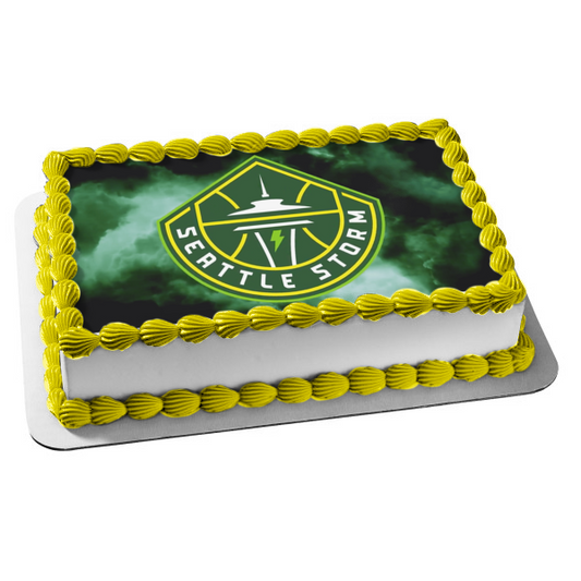 Wnba Seattle Storm Space Needle Team Logo decoración comestible para tarta imagen ABPID56034 