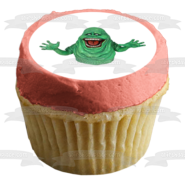 Imagen comestible para decoración de tarta comestible verde Slimer de Ghost Busters ABPID12397 