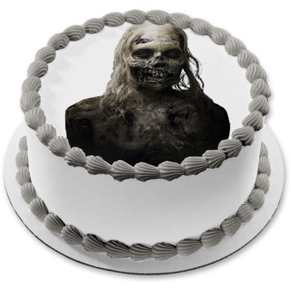 The Walking Dead Zombie Edible Cake Topper Image ABPID12400