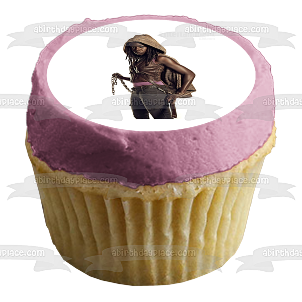 The Walking Dead Michonne Edible Cake Topper Image ABPID12401