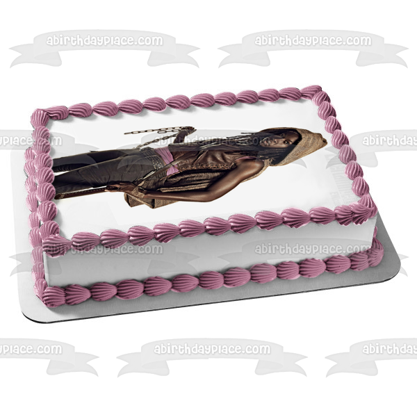 The Walking Dead Michonne Edible Cake Topper Image ABPID12401