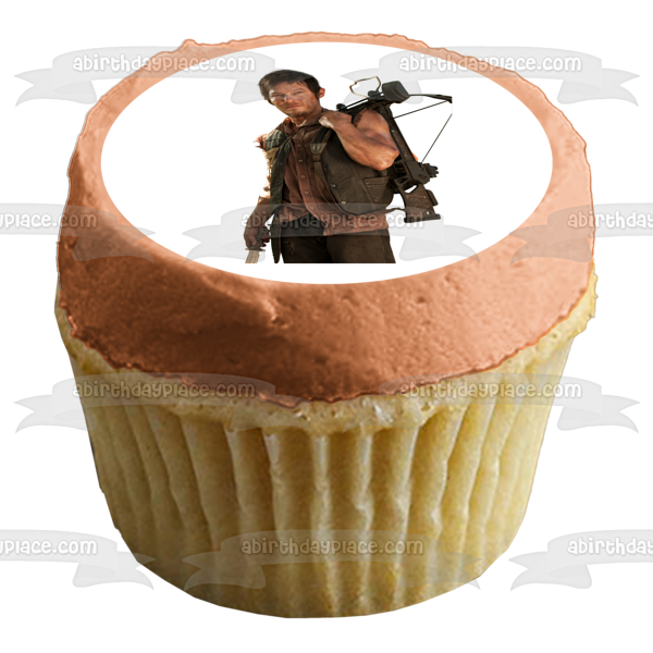 The Walking Dead Darryl Bow and Arrow Edible Cake Topper Image ABPID12406