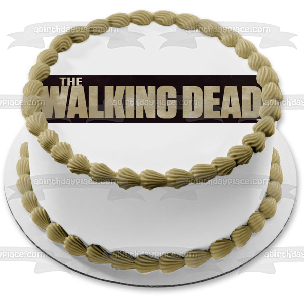 The Walking Dead Logo Edible Cake Topper Image ABPID12407