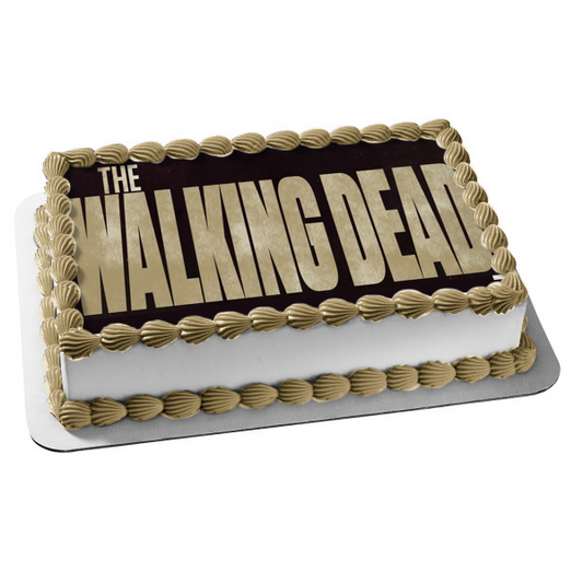 The Walking Dead Logo Edible Cake Topper Image ABPID12407