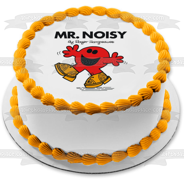 Imagen de decoración comestible para tarta Mr. Men Mr. Noisy ABPID12222 