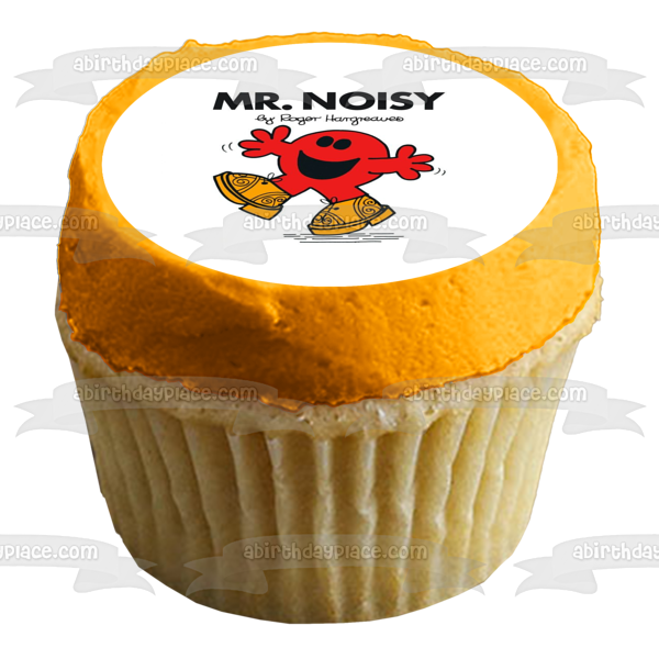 Imagen de decoración comestible para tarta Mr. Men Mr. Noisy ABPID12222 