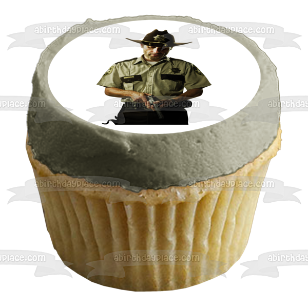 The Walking Dead Rick Grimes Edible Cake Topper Image ABPID12419