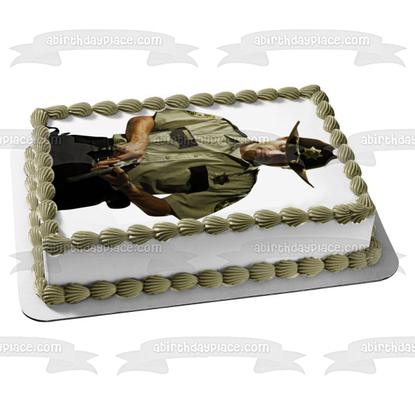 The Walking Dead Rick Grimes Edible Cake Topper Image ABPID12419