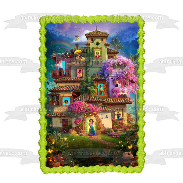 Disney Encanto Movie Poster Mirabel Julietta Isabella Edible Cake Topper Image ABPID54682