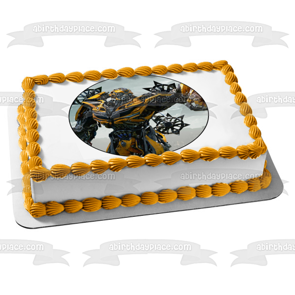 Transformers Bumblebee Edible Cake Topper Image ABPID12620